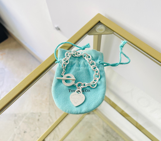 Bracciale a maglie cuore M Toggle Tiffany