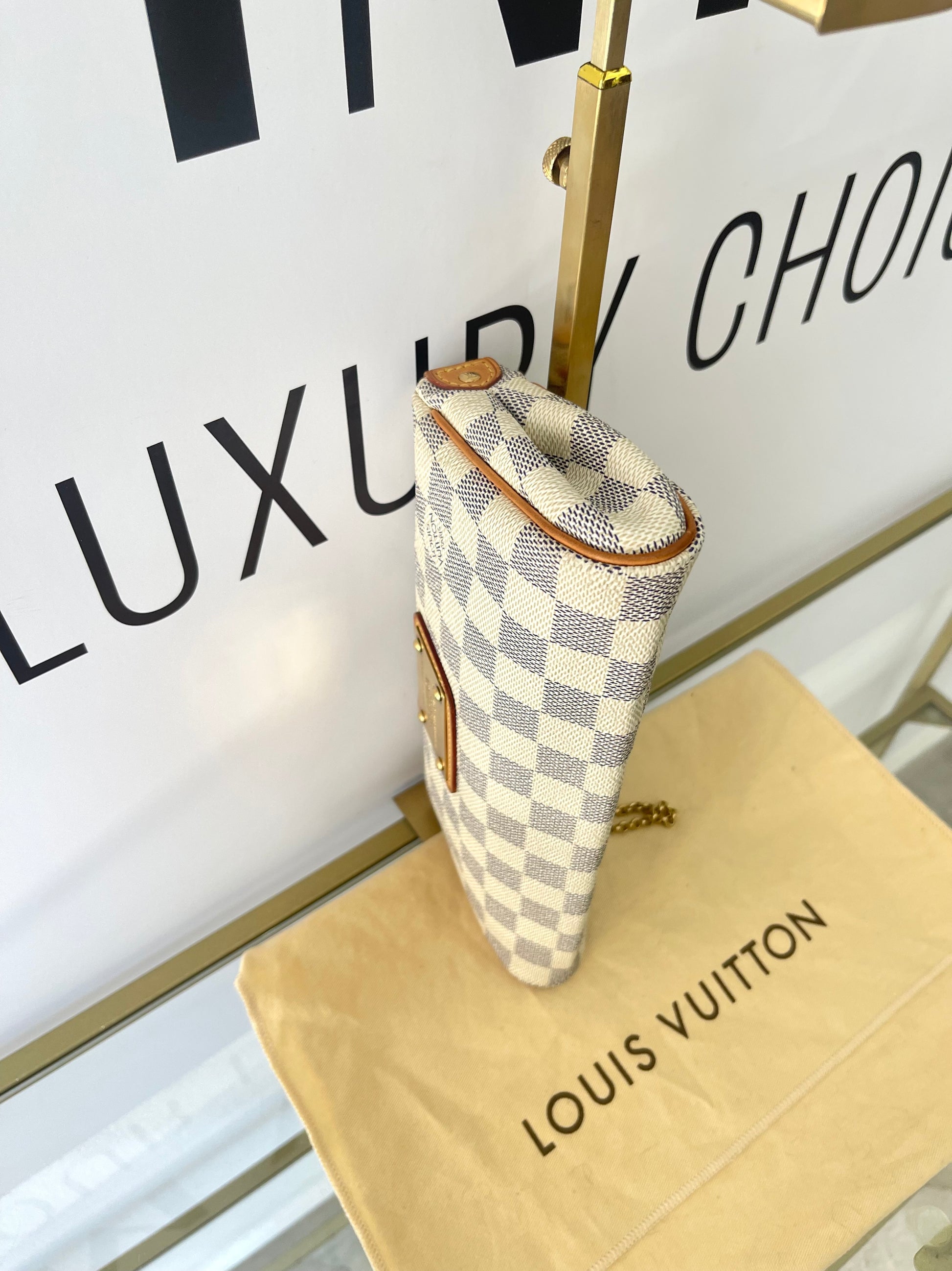 Pochette Eva Damier Azur Louis Vuitton