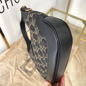 Borsa Jackie 1961 Denim Nero Gucci