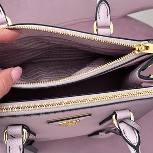 Borsa Galleria in saffiano Alabastro sfumato Prada