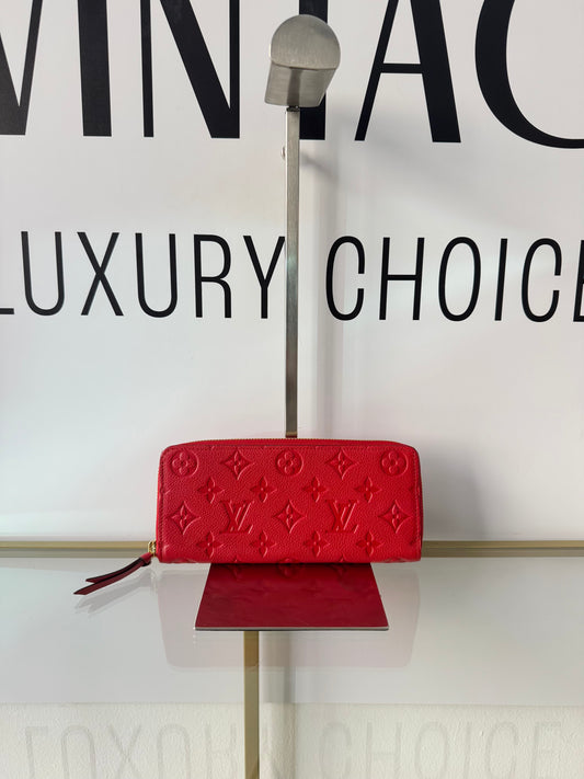 Portafoglio Clémence Monogram Empreinte Louis Vuitton