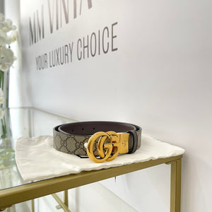 Cintura reversibile GG Marmont Supreme 3 cm Gucci