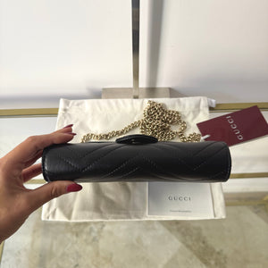 Wallet On Chain Marmont GG hw oro Gucci