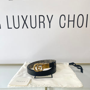 Cintura reversibile GG Marmont 2 cm Gucci