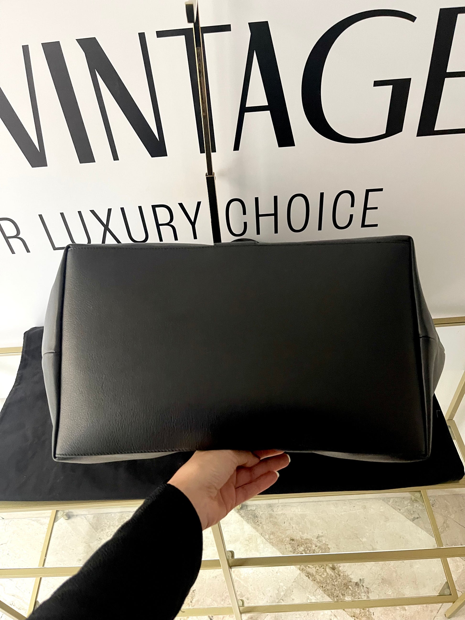 Tote Bag Y maxi in pelle martellata Saint Laurent