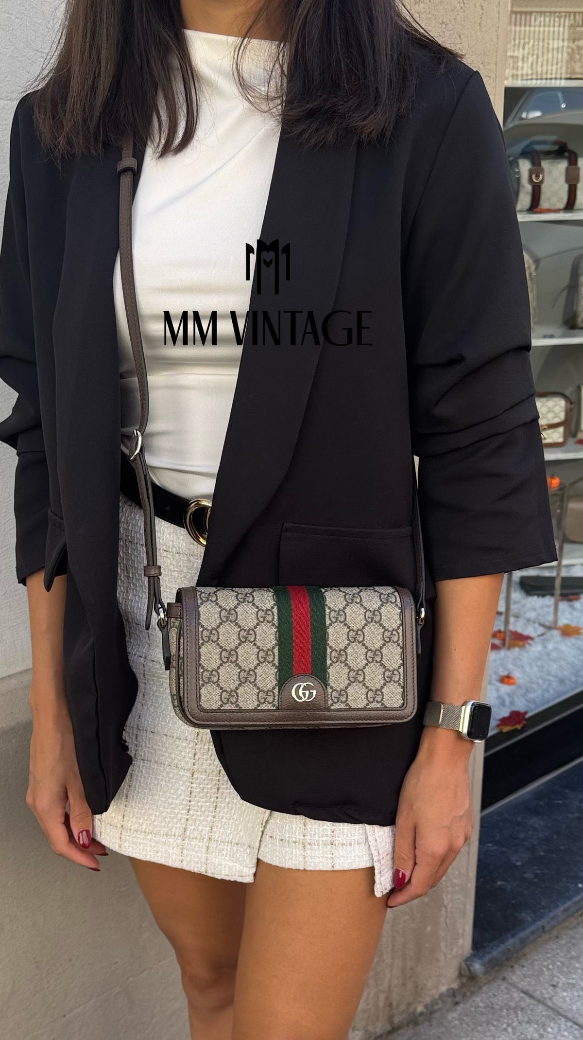 Borsa Ophidia GG Supreme hw oro Gucci