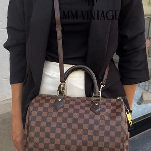 Borsa Speedy 30 Damier Ebène Louis Vuitton