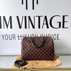 Borsa Speedy 30 Damier Ebène Louis Vuitton