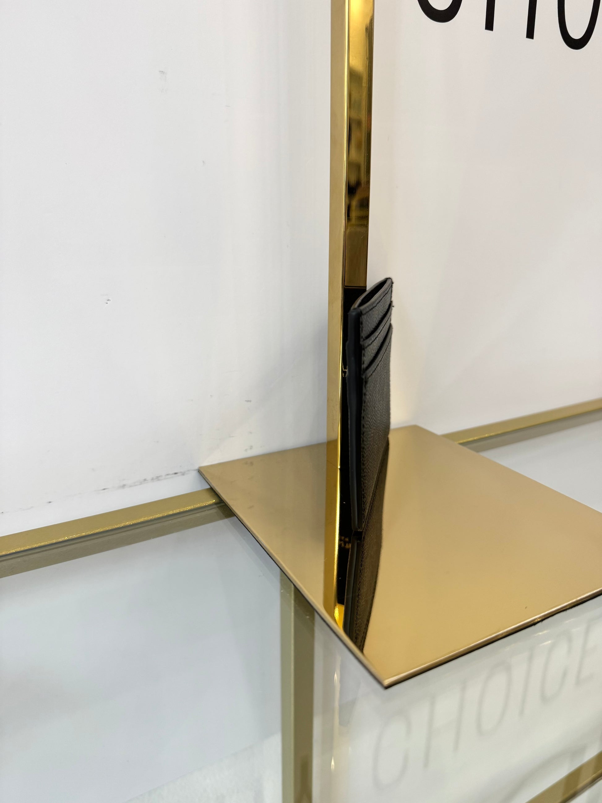 Portacarte in pelle martellata Saint Laurent nero