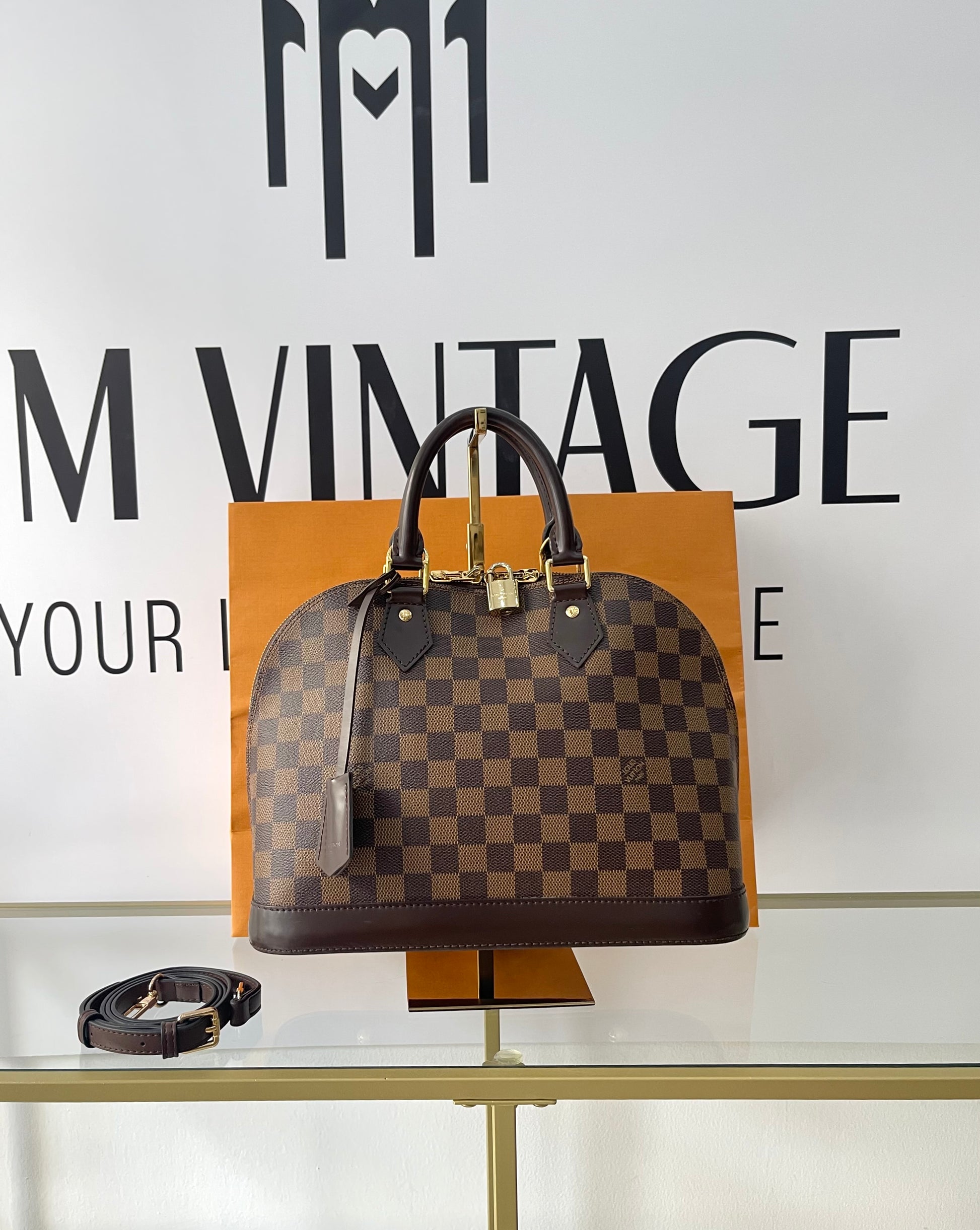 Borsa Alma PM Damier Ébène Louis Vuitton