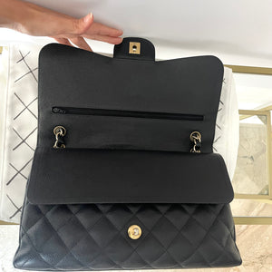 Borsa Timeless Jumbo hw oro caviar doppia patta Chanel