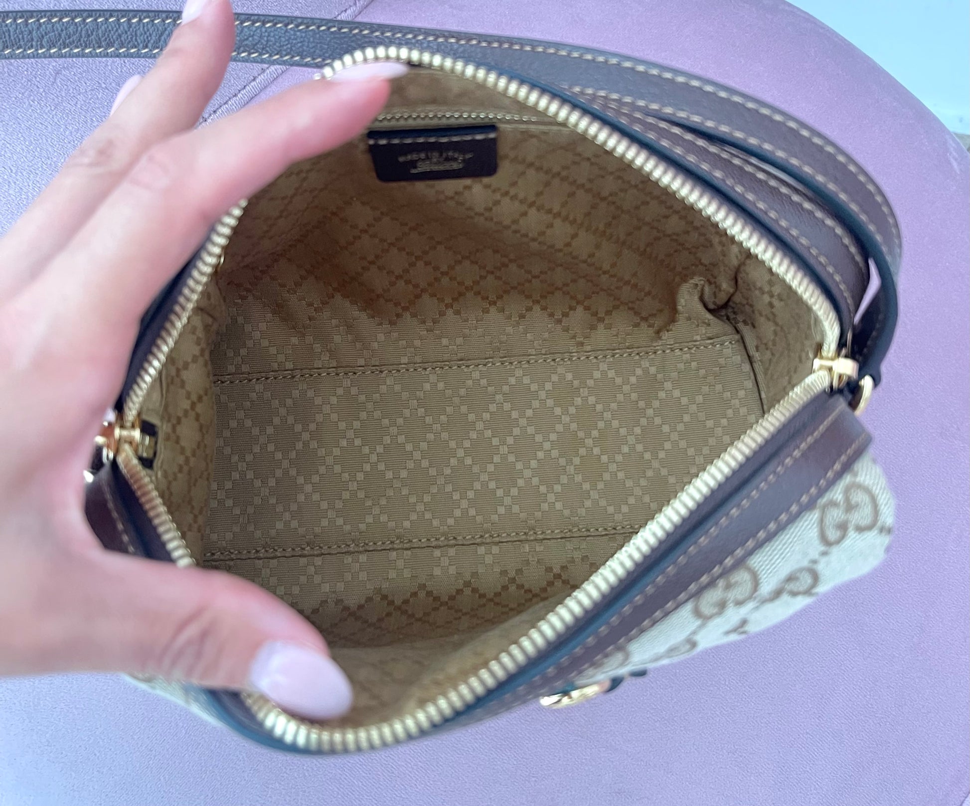 Borsa Camera Bag Horsebit Web Gucci