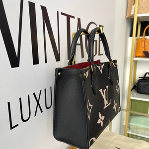 Borsa OnTheGo PM Monogram Empreinte Bicolor Louis Vuitton