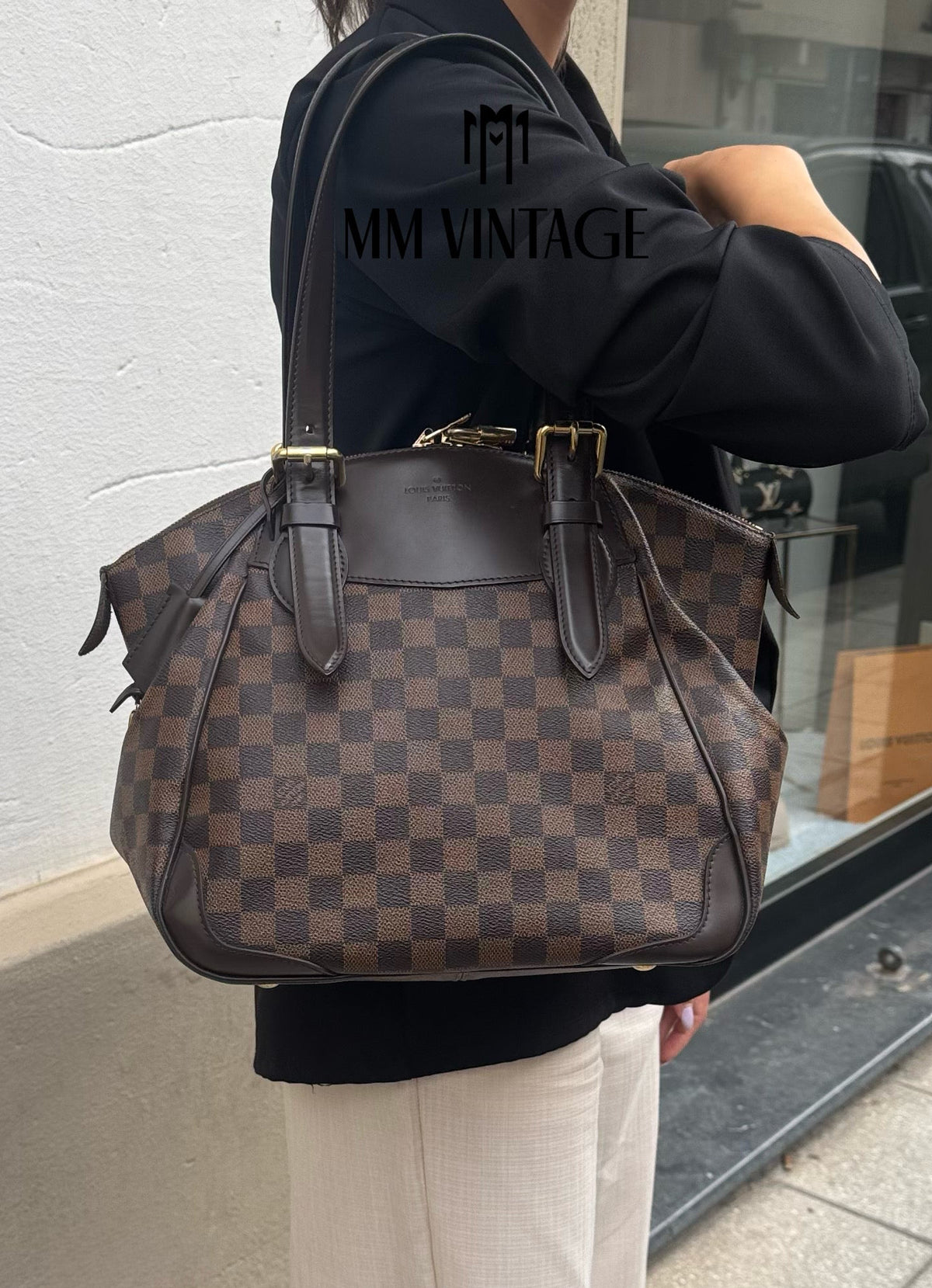 Borsa Verona GM Damier Ebène Louis Vuitton