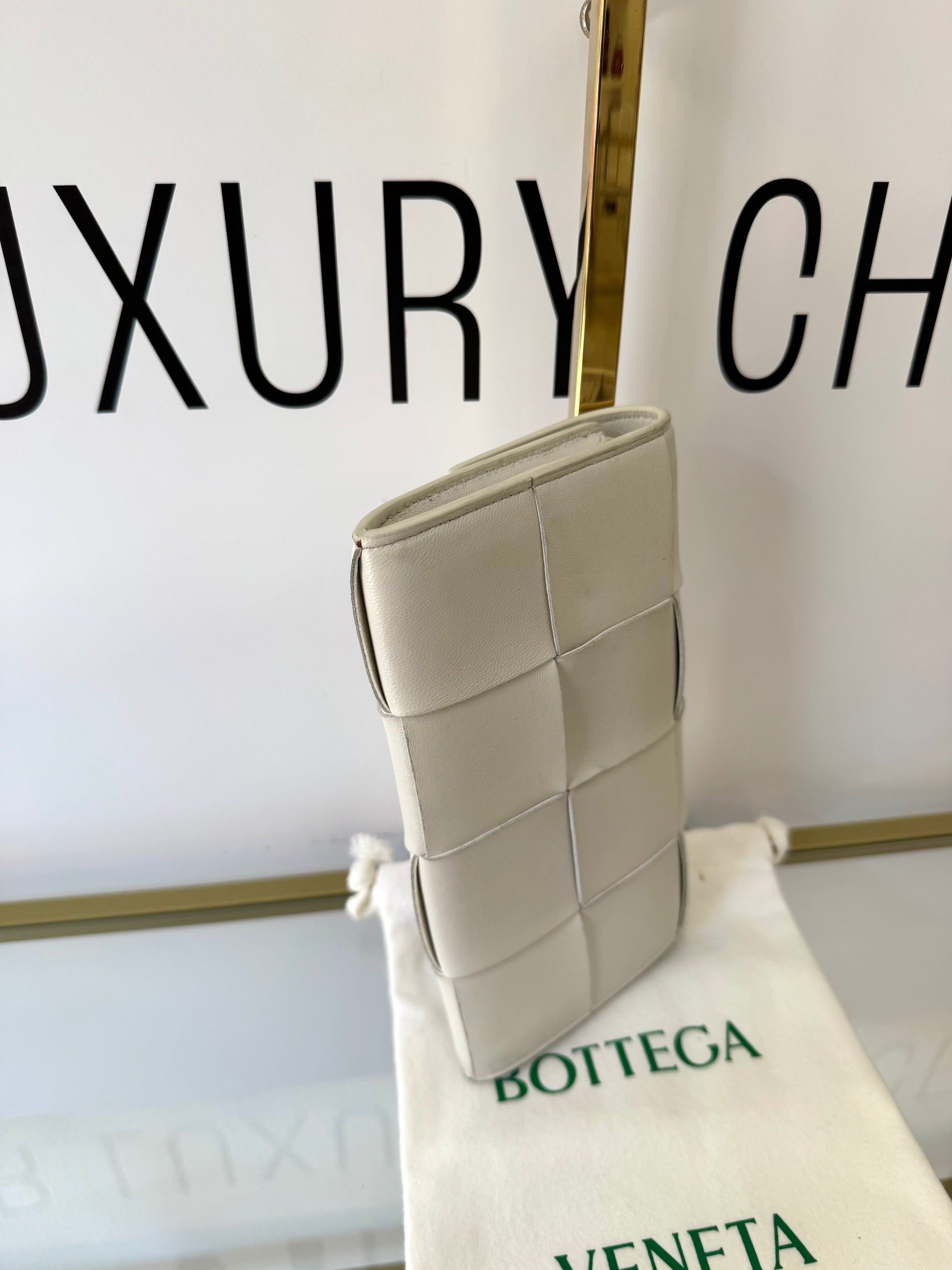Portafoglio Cassette bianco Bottega Veneta