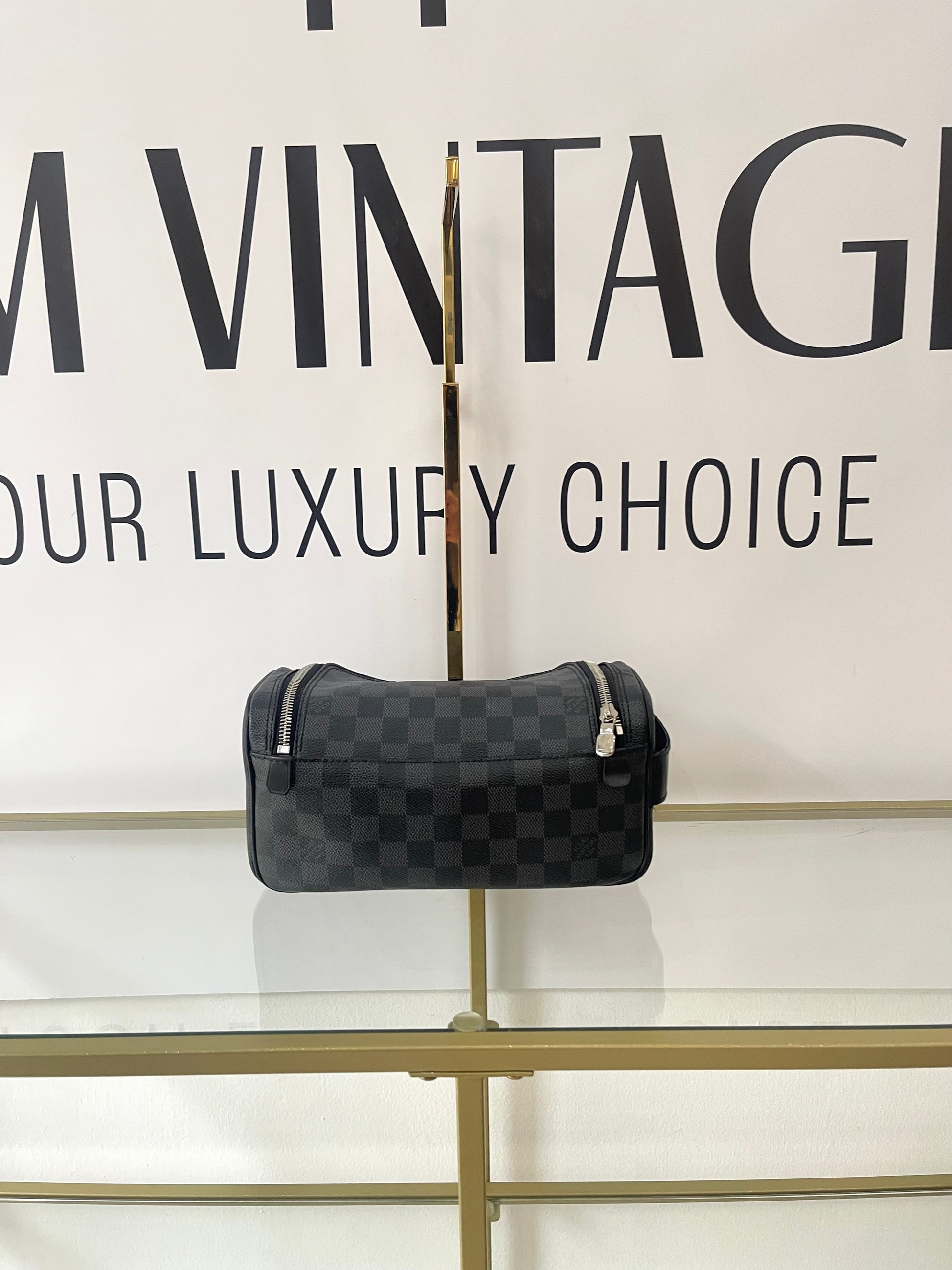 Toiletry Bag Damier Graphite Louis Vuitton