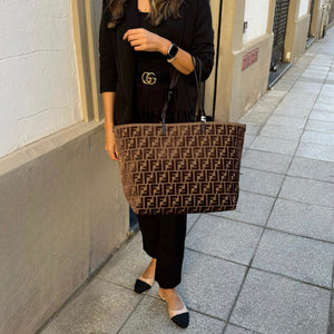 Borsa Zucca Roll reversibile Large Fendi