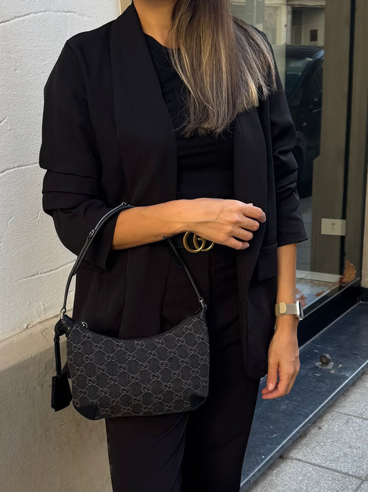 Borsa Horsebit Slim in Denim Gucci