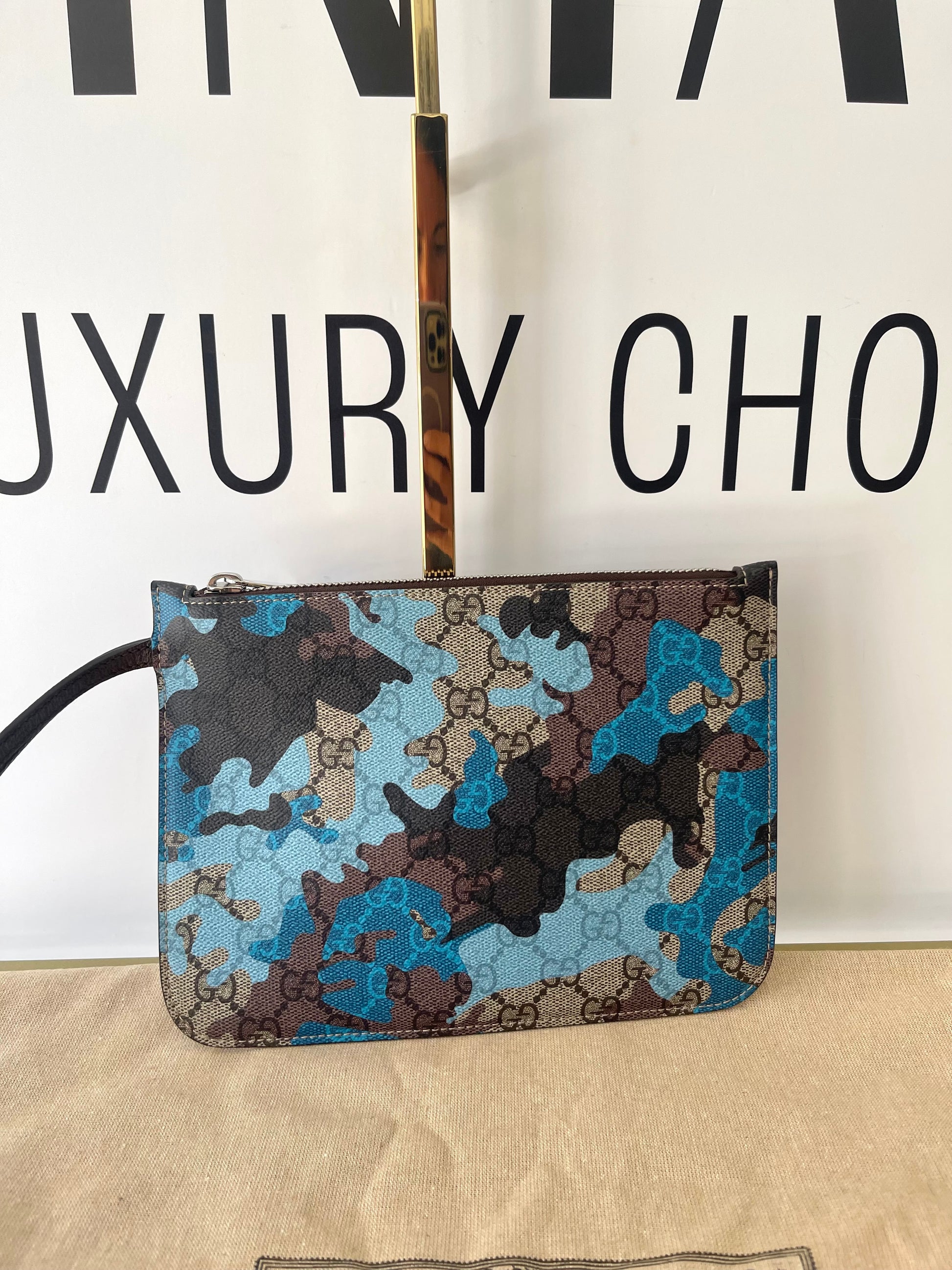 Borsa Shopping Camouflage GG Supreme Gucci