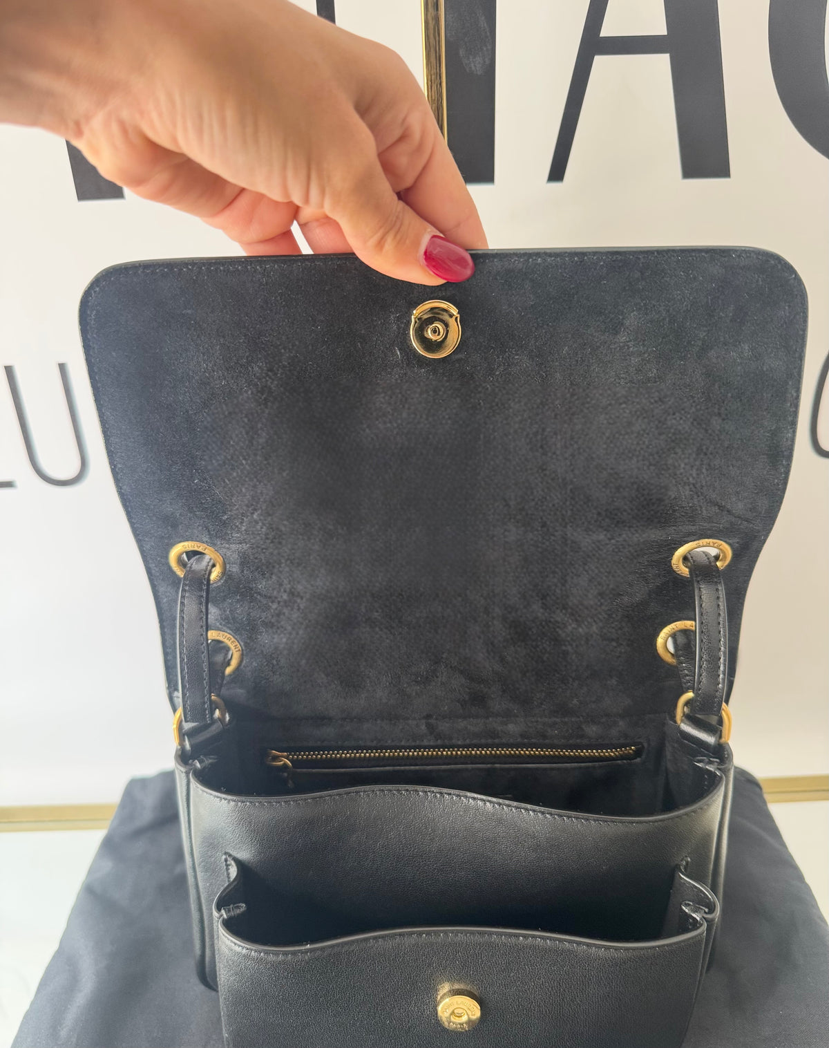 Borsa Niki hw oro Saint Laurent
