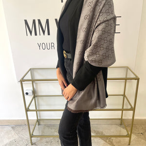 Stola GG in Lana e Seta reversibile Gucci