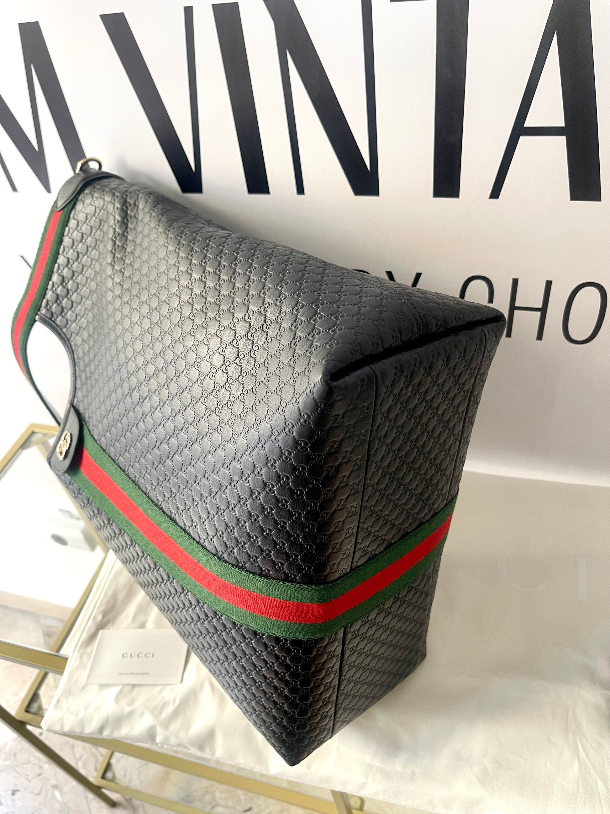 Borsa Shopping Giglio Microguccissima Gucci