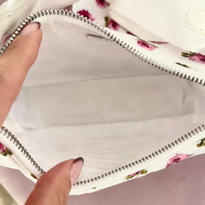 Borsa Re-Edition 2005 in Re-Nylon e Saffiano con motivo rose Prada