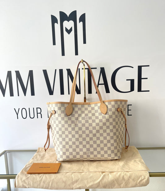 Borsa Neverfull MM  Damier Azur Louis Vuitton