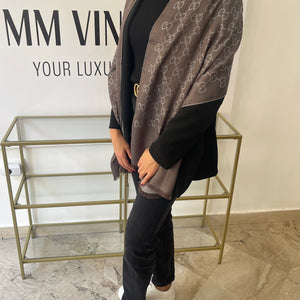 Stola GG in Lana e Seta reversibile Gucci