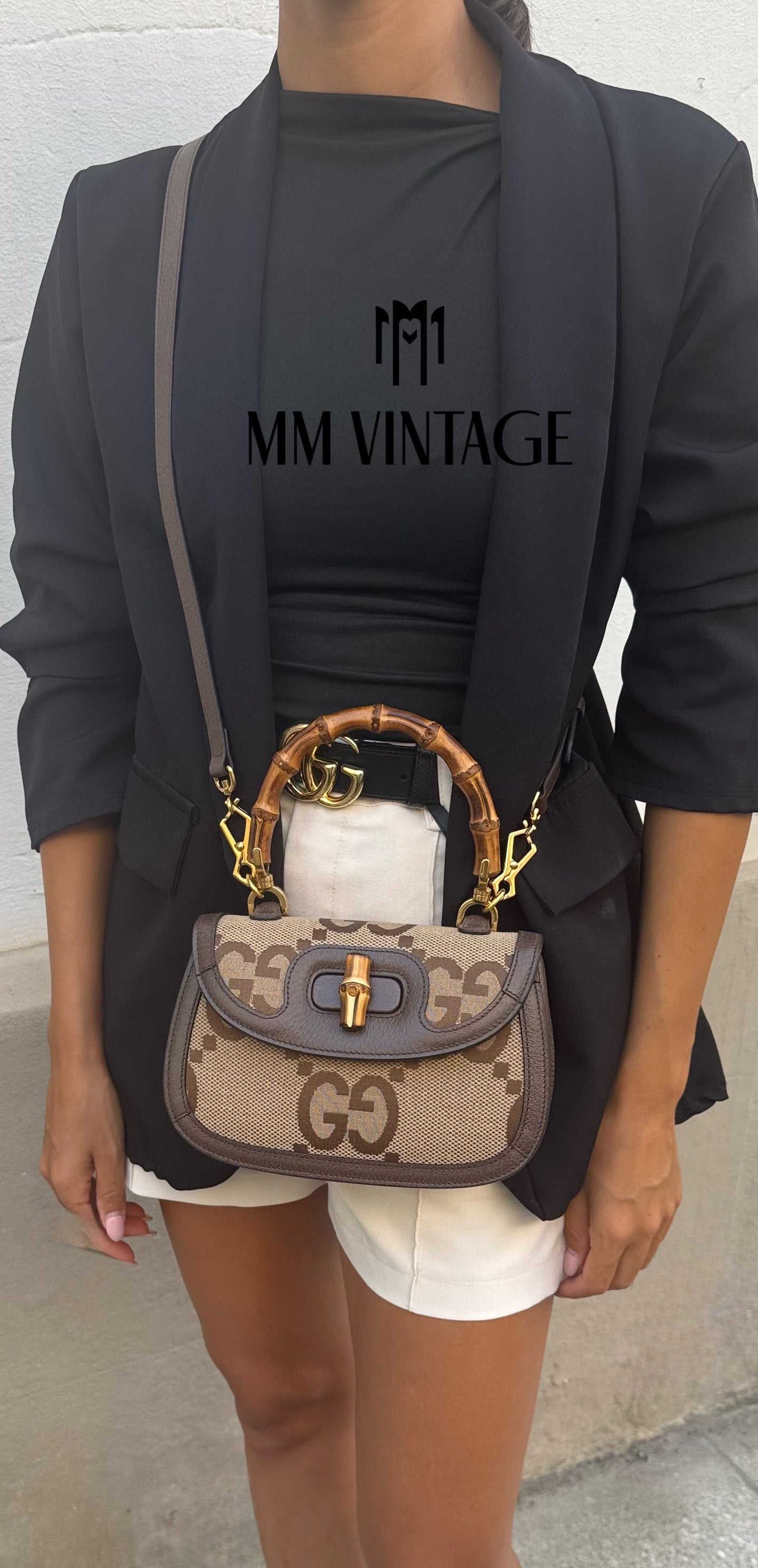 Borsa Bamboo 1947 Jumbo GG Gucci