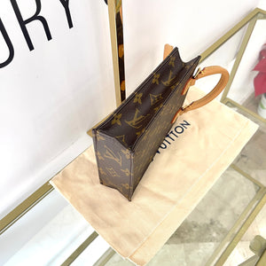 Borsa Petit Sac Plat Monogram Louis Vuitton