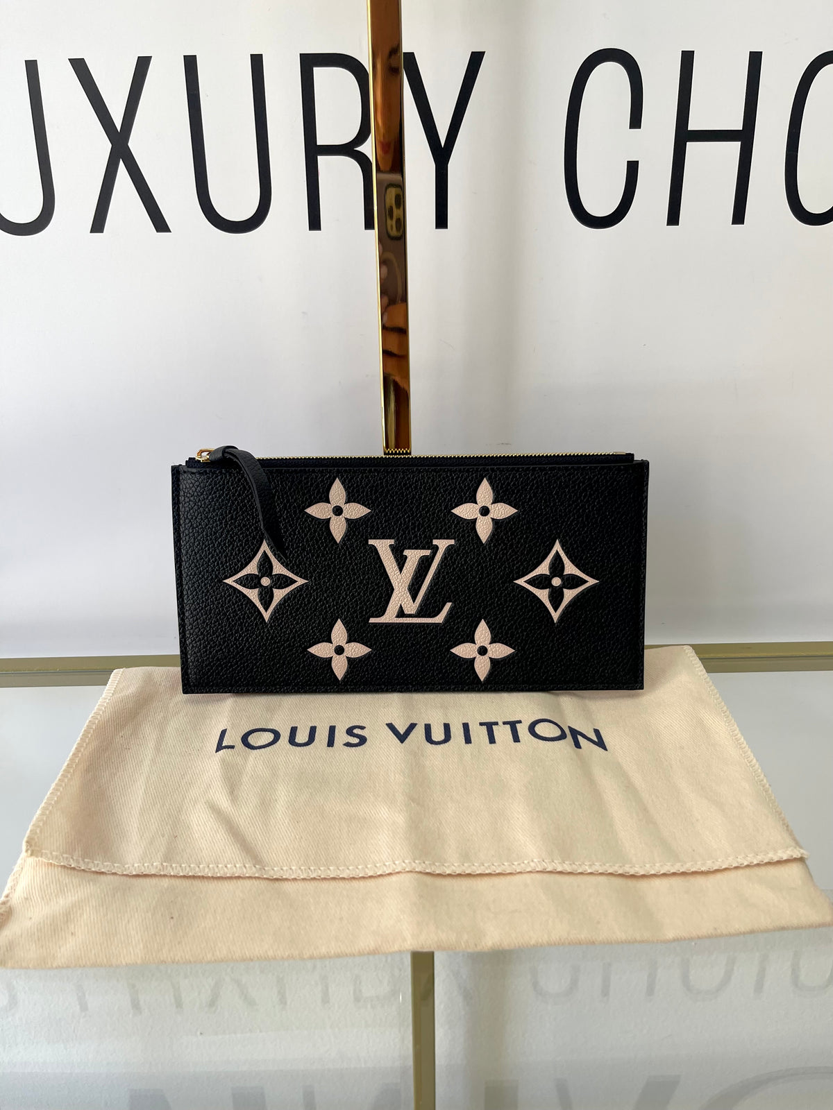 Pochette Félicie Monogram Empreinte Bicolor Louis Vuitton