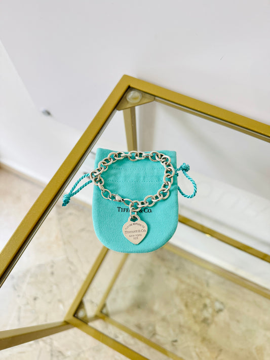 Bracciale a Maglie Cuore M Tiffany