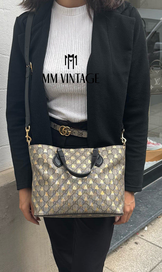 Borsa Shopping GG Supreme Bees Gucci