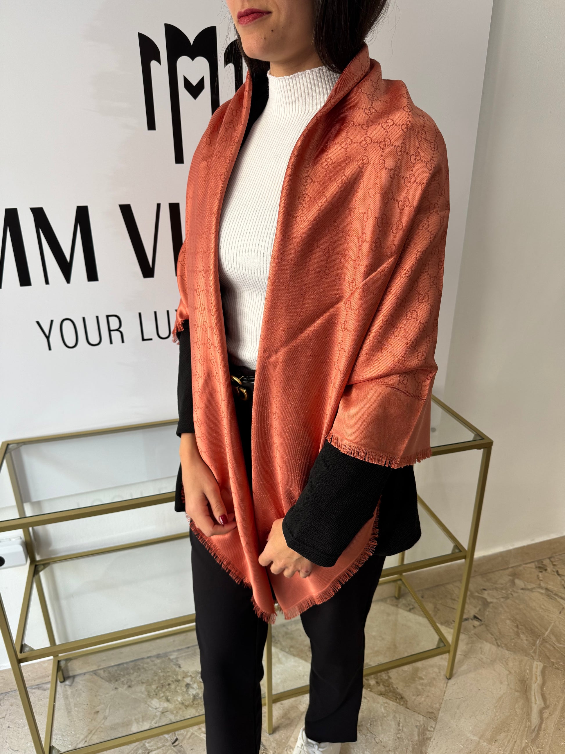 Scialle GG Lamé Gucci