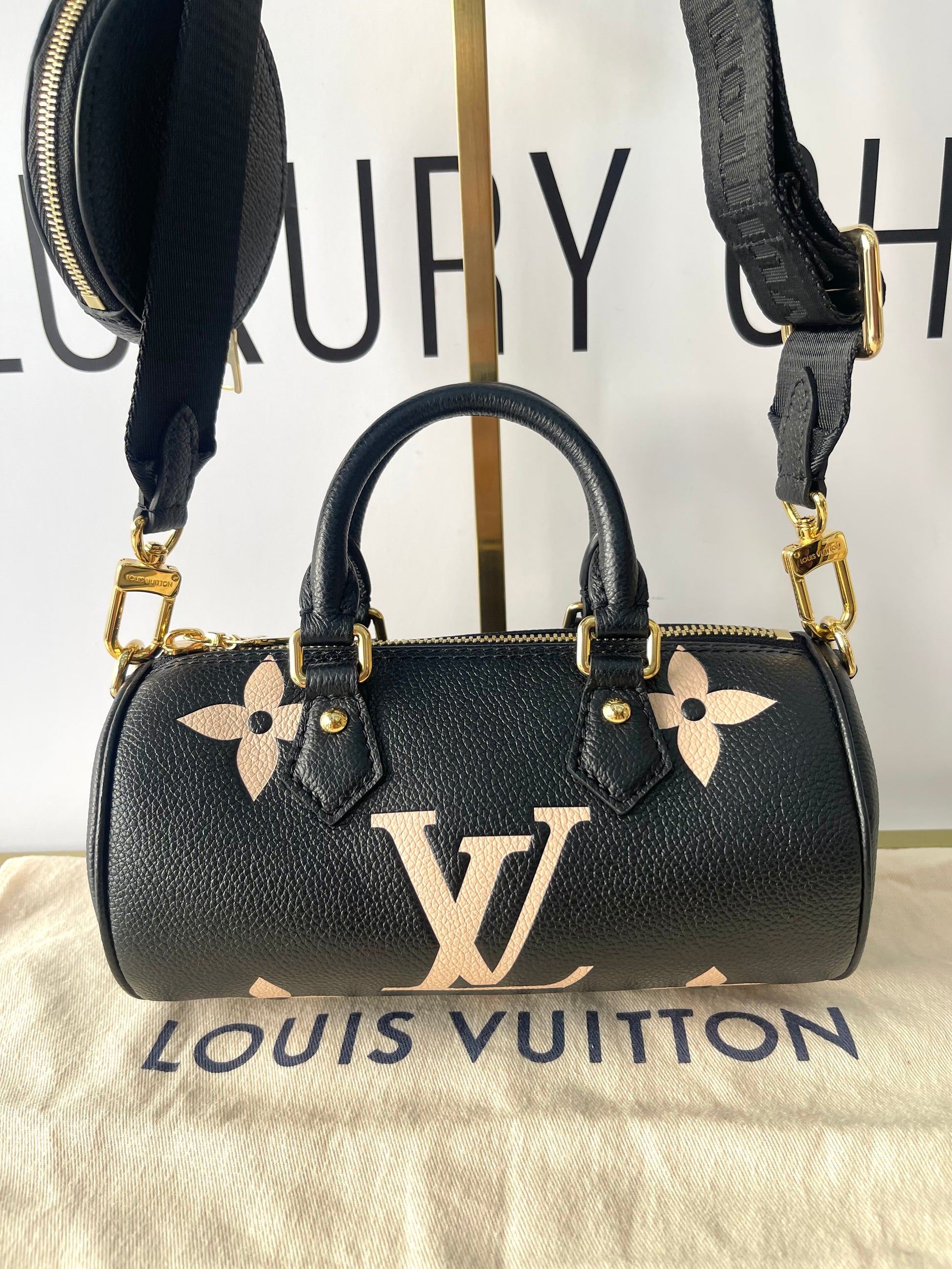 Borsa Papillon BB Monogram Empreinte Bicolor Louis Vuitton
