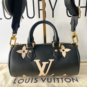 Borsa Papillon BB Monogram Empreinte Bicolor Louis Vuitton