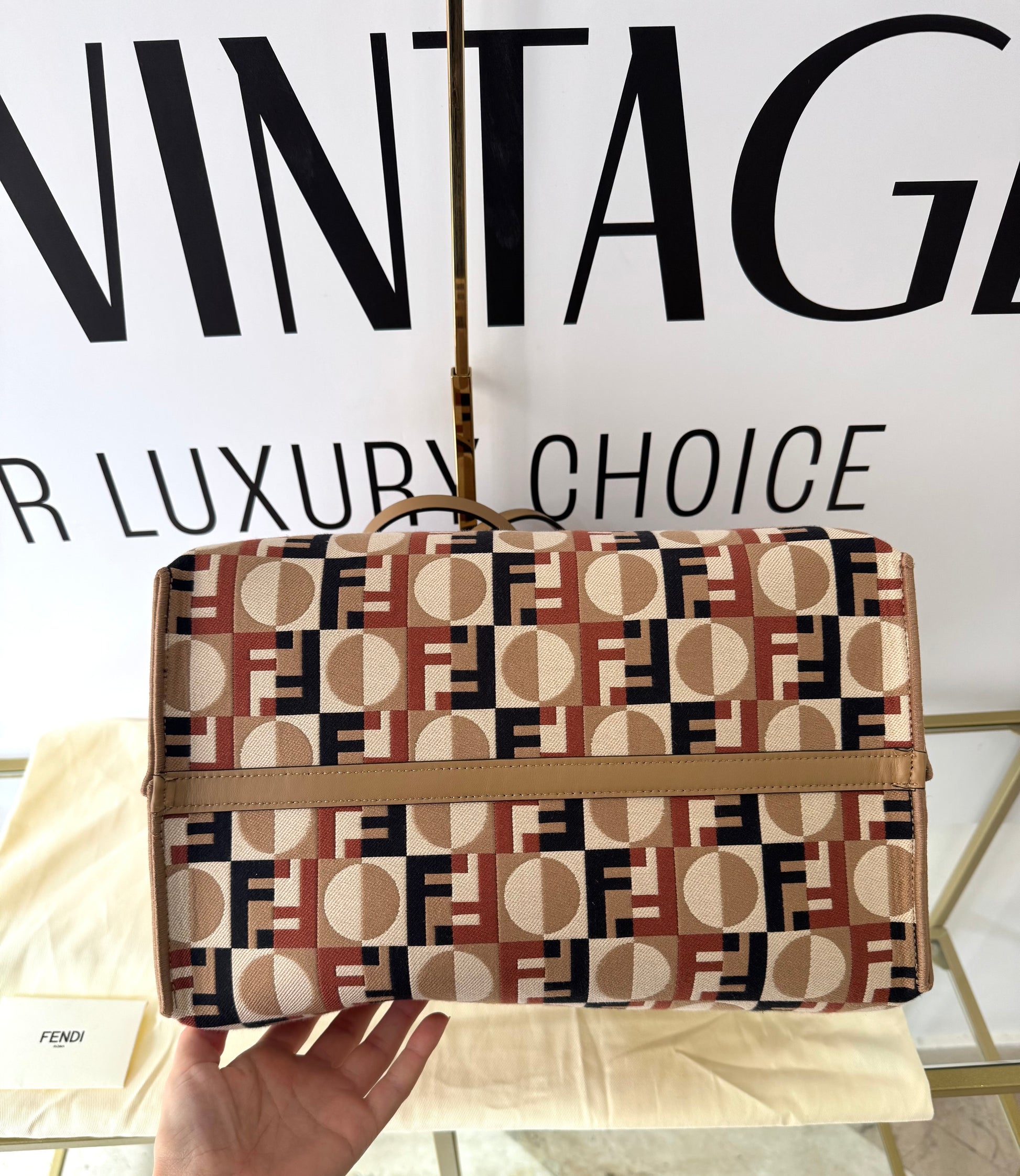 Borsa Shopping Roll Large Reversibile Fendi