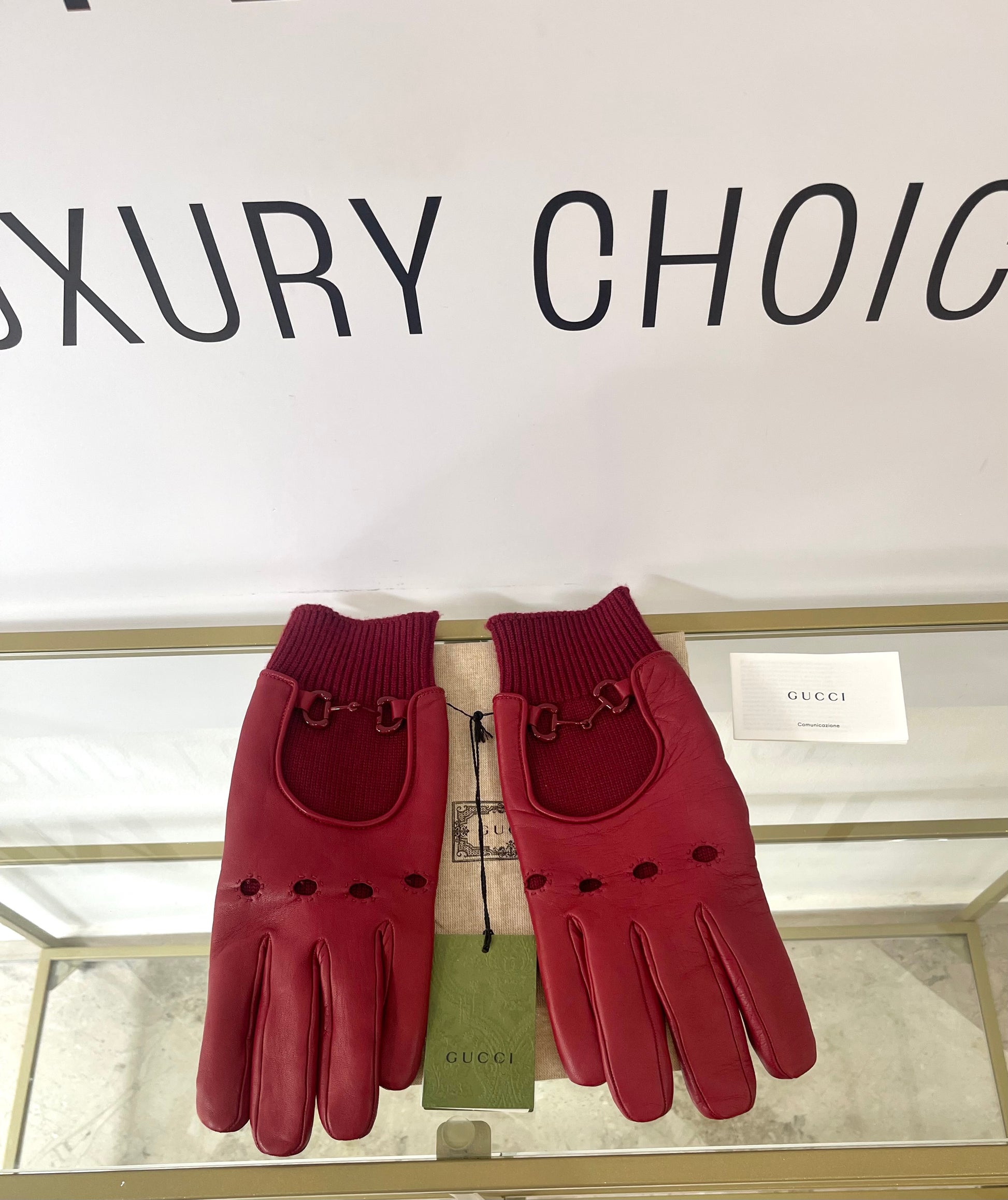 Guanti in pelle Gucci