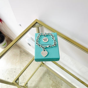 Bracciale a maglie cuore M con ciondolo Beverly Hills Tiffany