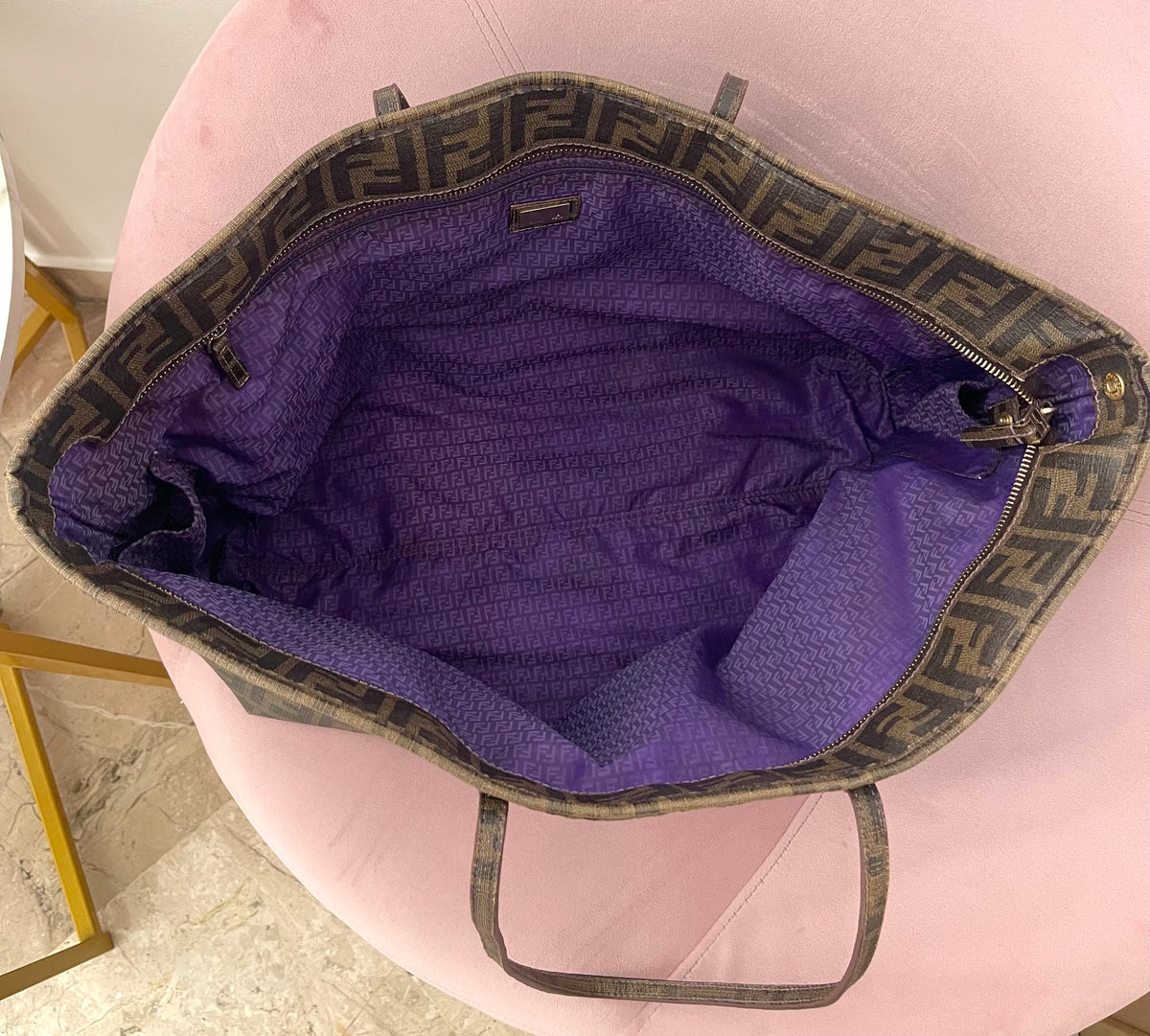 Borsa Shopping Roll FF Zucca Fendi