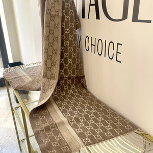 Sciarpa GG con frange Gucci