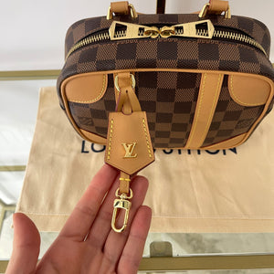 Borsa Valisette Souple BB Damier Ebène Louis Vuitton