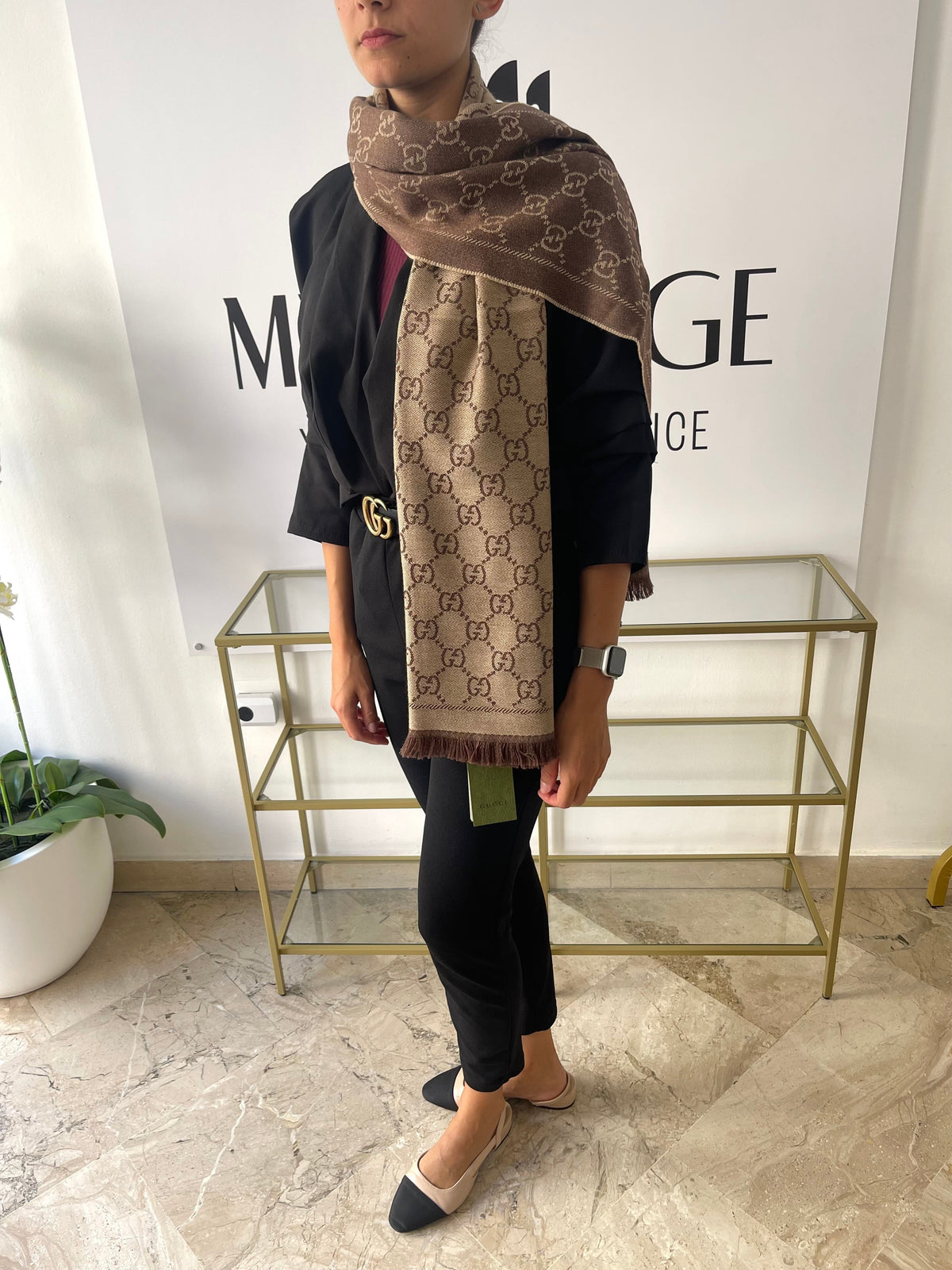 Sciarpa GG Jacquard Gucci