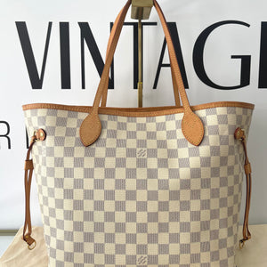 Borsa Neverfull MM Damier Azur Louis Vuitton