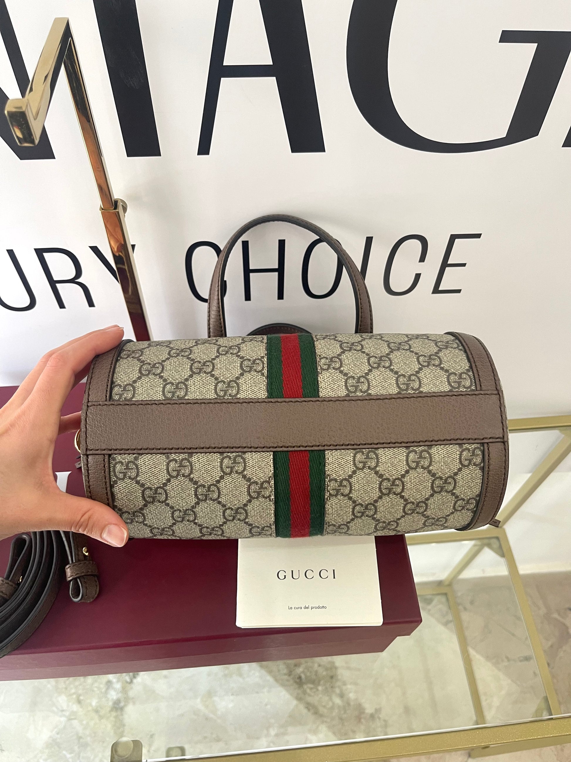 Borsa Ophidia Boston GG Supreme Gucci