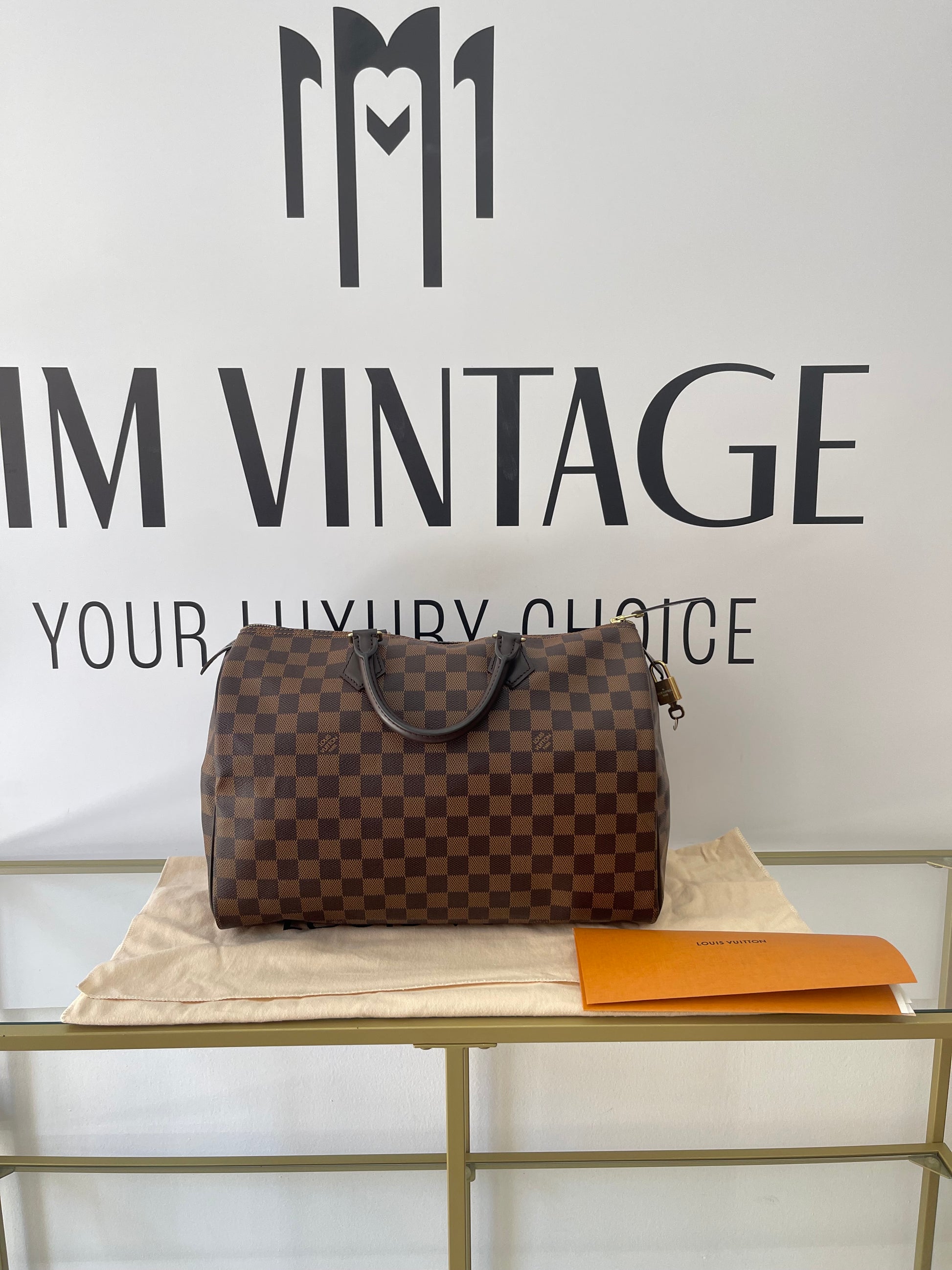 Borsa Speedy 35 Damier Ébène Louis Vuitton