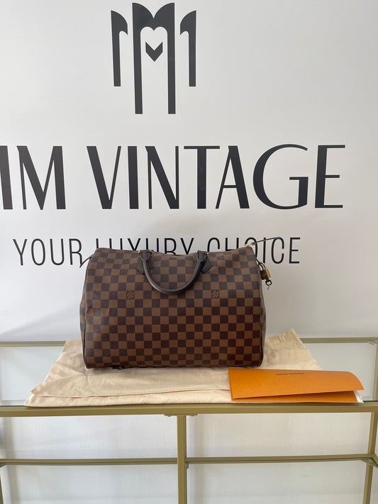 Borsa Speedy 35 Damier Ébène Louis Vuitton