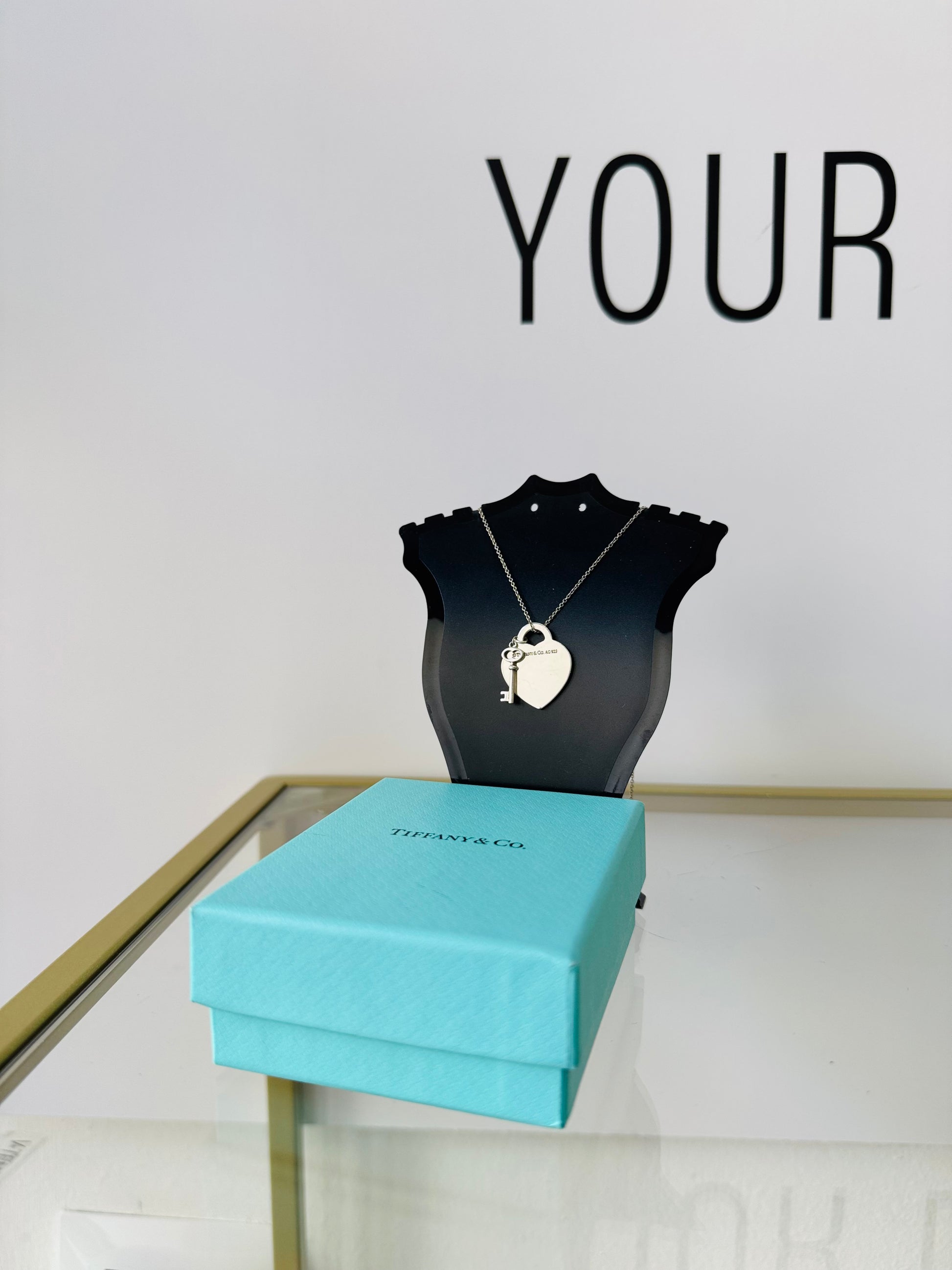 Girocollo cuore M con Chiave Tiffany