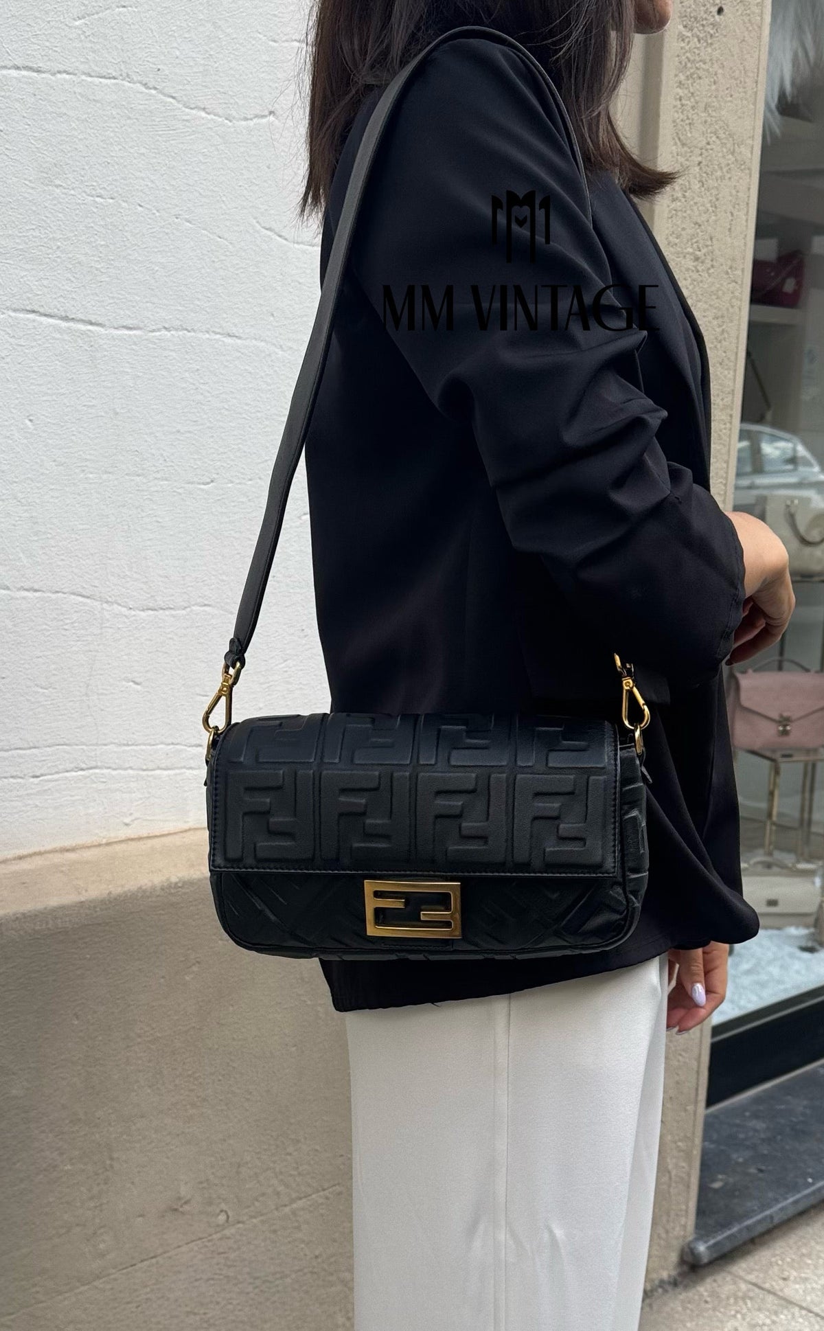 Borsa Baguette FF Fendi